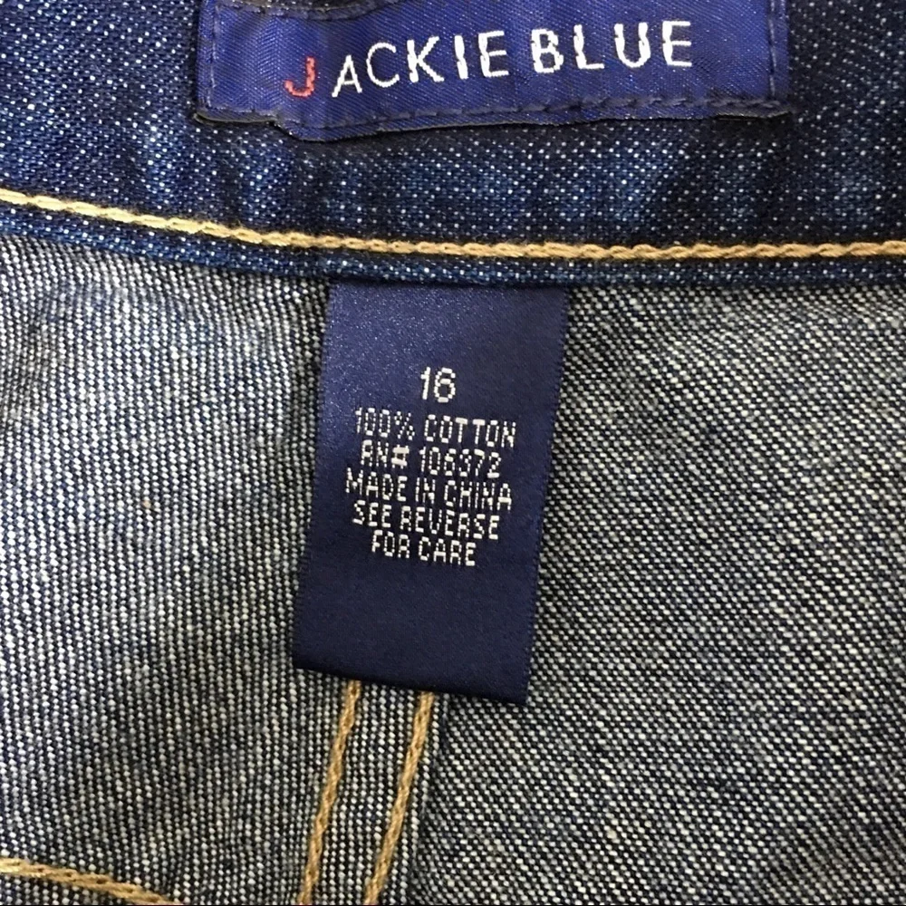NWT Dark Wash Jackie Blue New Boyfriend Jeans Size 16 - Picture 4 of 5